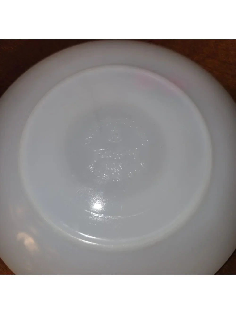 Vintage Fire King Milk Glass Red Rose Flower Teacup/Coffee Cup & Saucer